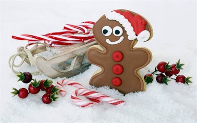 Navidad, galletas, pasteles, A&#241;o Nuevo, decoraciones