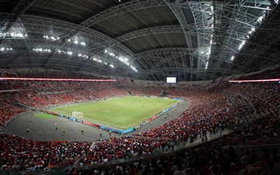 National Stadium, Singapore, jalkapallo-stadion, moderni urheilu arena
