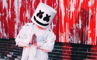 Marshmello, 2017, DJ, superstars, DJ Marshmello, killar, k&#228;ndis