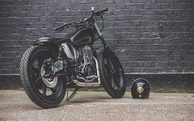 ヤマハSR500, bobber, 黒バイク, 真珠, 贅沢バイク, ヤマハ