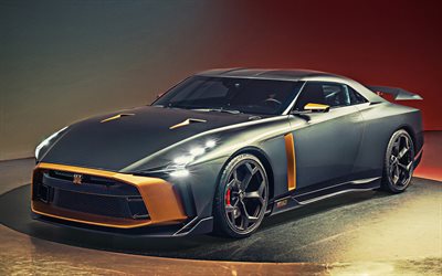 4k, Nissan GT-R50, supercars, 2019 cars, new GT-R, japanese cars, Nissan