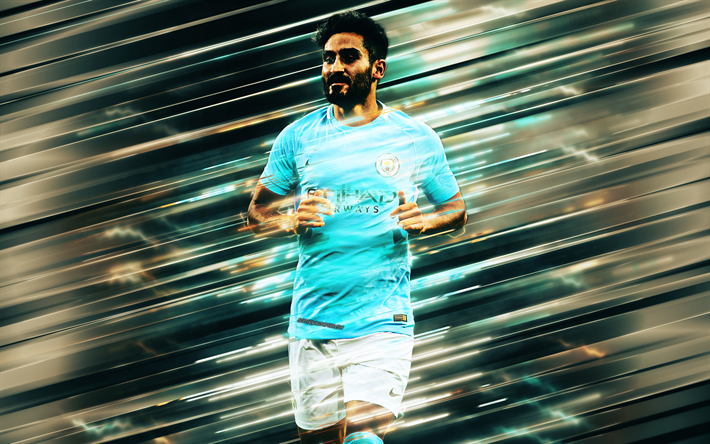 Ilkay Gundogan, German football player, portrait, Manchester City FC, Premier League, England, Man City FC, football