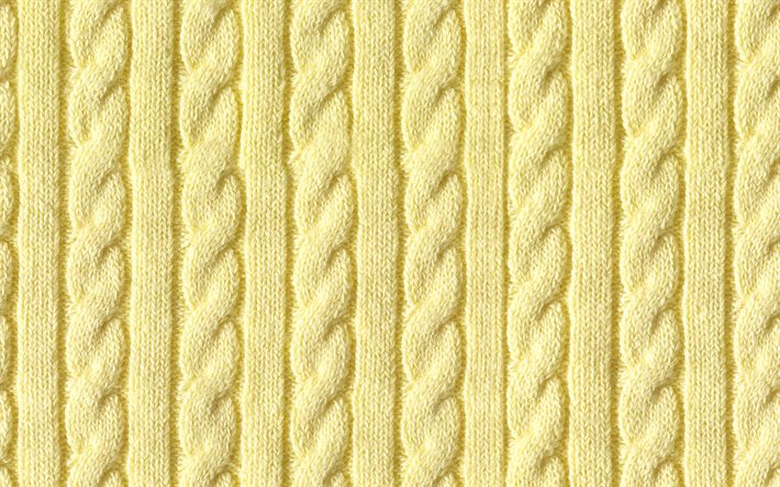 texturas de punto beige, 4k, macro, texturas de lana, fondos beige, texturas de punto, texturas de tela