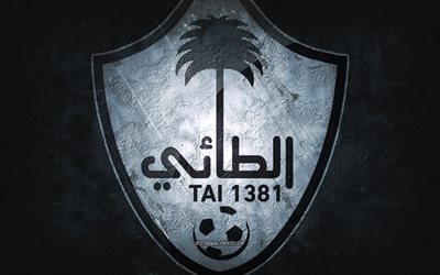 Al-Tai FC, time de futebol da Arábia Saudita, fundo branco, logotipo do Al-Tai FC, arte do grunge, Saudi Pro League, futebol, Arábia Saudita, emblema do Al-Tai FC