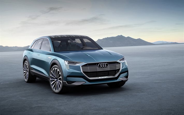 Audi e-tron Quattro, 2018 auto, Suv, auto di lusso, Audi