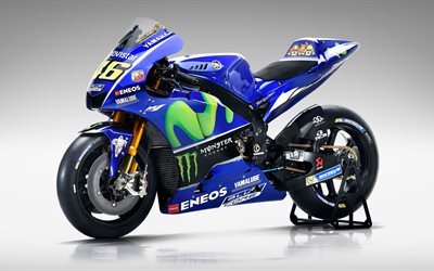A Yamaha yzr-M1, 2017, A Movistar, MotoGP, moto esporte, bicicleta de corrida, Yamaha