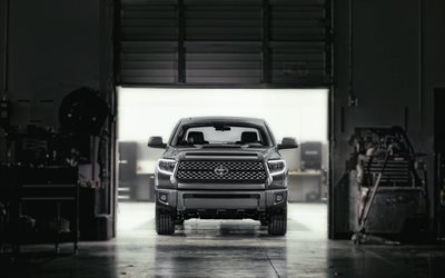 Toyota Tundra TRD Sport, 4k, garage, 2018 cars, SUVS, Toyota Tundra, Toyota