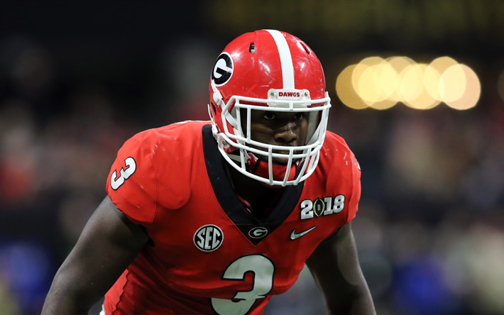 Download wallpapers Roquan Smith, 4k, american football, NFL