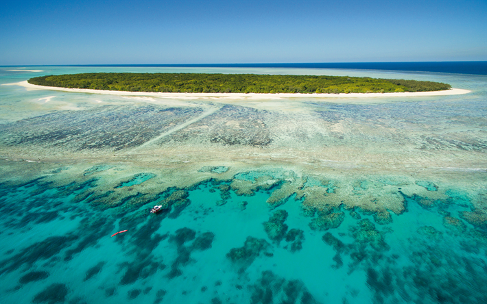 Rustika &#214;n, 4k, havet, sommar, kusten, Australien