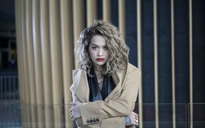 Rita Ora, 4k, photoshoot, 2018, british singer, blonde, superstars