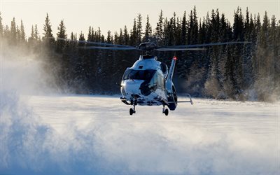 Airbus H160, civil aviation, passenger helicopters, winter, H160, Airbus