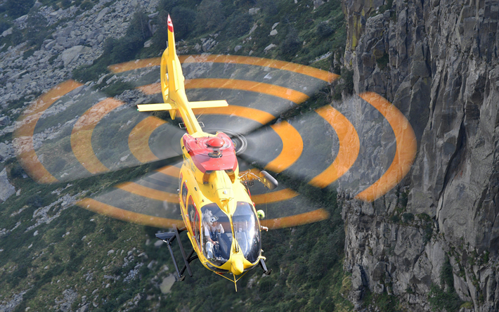 4k, Eurocopter EC145, siviili-ilmailun, matkustaja-helikoptereita, EC145, Eurocopter