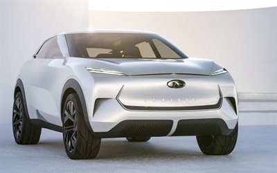 2019, Infiniti QX Inspiration Concept, silver SUV, exterior, Japanese cars, concepts, Infiniti
