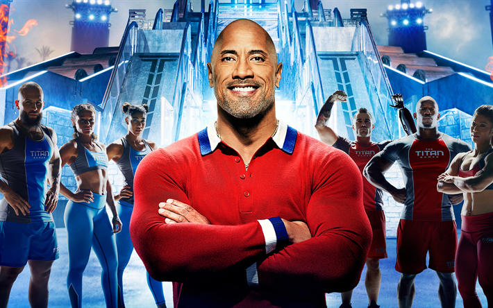 The Titan Games, TV show, 2019 movie, Dwayne Johnson, poster