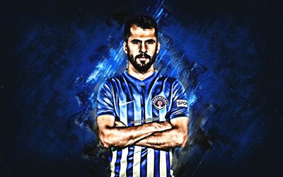 Ilhan Depe, pierre bleue, Kasimpasa FC, turc, les joueurs de football, de soccer, Depe, turc Super Lig, grunge, Turquie