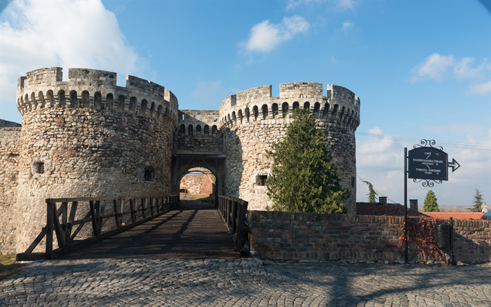La Fortezza di belgrado, Belgrado, Serbia, Superiore e Inferiore della Citt&#224;, la Fortezza di Kalemegdan, il Parco di Kalemegdan