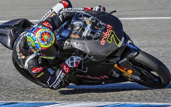 Carlos Checa, MotoGP, en 2017, des v&#233;los, des motos de course Ducati 1199 Panigale
