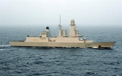 French frigate, Forbin, D620, French Navy, anti-air frigate, warships, France, lead ship, Horizon class