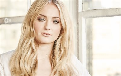 4k, Sophie Turner, photoshooy, Elle, En 2018, &#224; Hollywood, l&#39;actrice anglaise, beaut&#233;