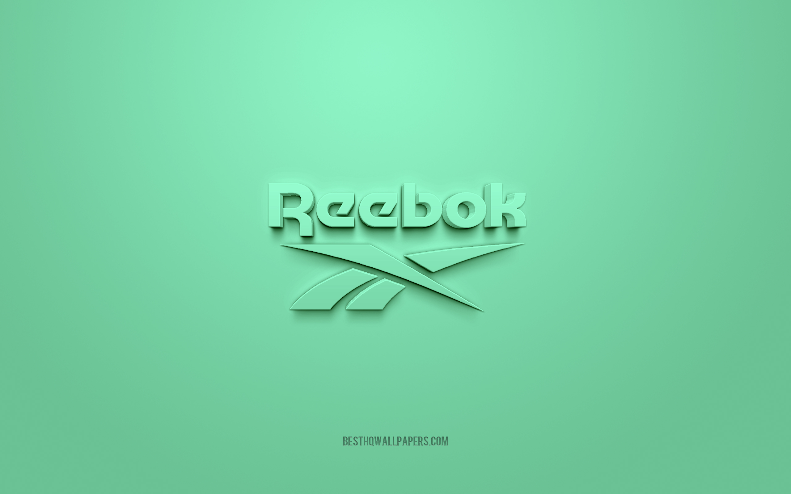 ダウンロード画像 リーボックのロゴ ターコイズブルーの背景 リーボック3dロゴ 3dアート リーボック ブランドロゴ ターコイズの3d リーボックロゴ 画面の解像度 2560x1600 壁紙デスクトップ上