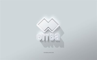 Errea logo, sfondo bianco, Errea 3d logo, arte 3d, Errea, 3d Errea emblema