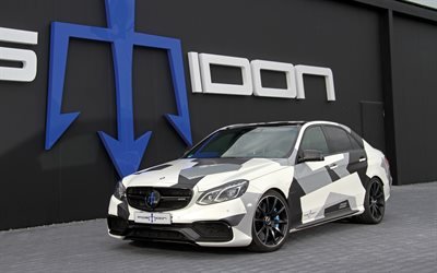 4k, Posaidon Mercedes-AMG E63 RS 850, tuning, 2018 cars, white E63, AMG, Mercedes