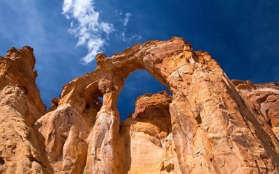 Grosvenor Arch, desert, double arch, Grand Staircase-Escalante National Monument, american landmarks, Utah, USA, America