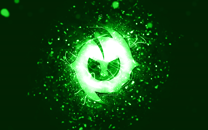 paulo dybala logo verde hite, 4k, luci al neon verdi, creativo, sfondo astratto verde, logo paulo dybala, stelle del calcio, paulo dybala