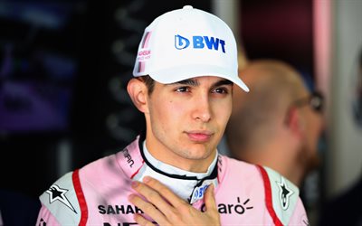 Esteban Ocon, 4k, Force India, Formula 1, F1, Force India 2018, Force India driver