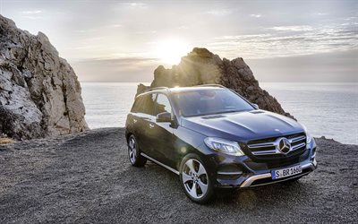 Mercedes-Benz GLE de Classe, 4k, 2018 voitures, véhicules multisegments, voitures allemandes, GLE-Classe, offroad, Mercedes