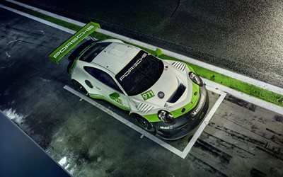 4k, Porsche 911 GT3 R, pitline, 2019 autot, superautot, Porsche