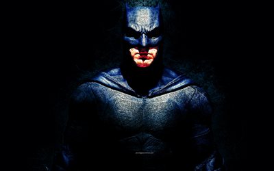 バットマン, 美術, 4k, スーパーヒーロー, 【クリエイティブ-アート, グランジスタイル, 水しぶきの塗装
