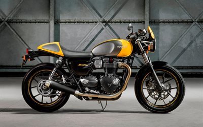 Triumph Street Cup, 2017, New motorcycles, British motorcycles, Triumph