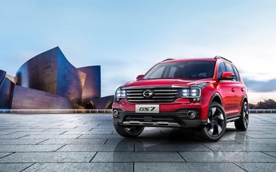 Trumpchi GS7, 2018, Chinese concepts, 4k, new cars, SUV, Trumpchi