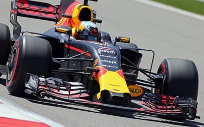 Download wallpapers F1, Daniel Ricciardo, 4k, Red Bull Racing, RB13 ...