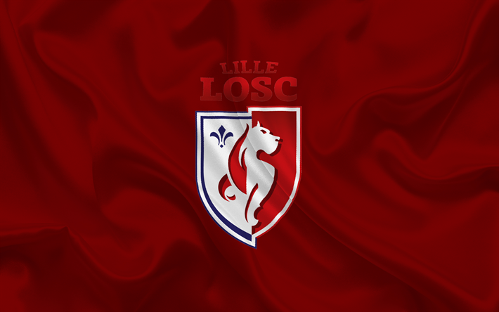 Lille OSC, Football club, Lille emblema, logo, Francia, Ligue 1, calcio