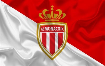 AS Monaco FC, France, Football club, Monaco  emblem, logo, Ligue 1, football
