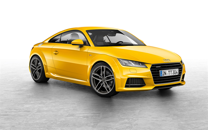 ダウンロード画像 Audi Tt 18両 クーペ Sportcars 黄色のtt Audi フリー のピクチャを無料デスクトップの壁紙