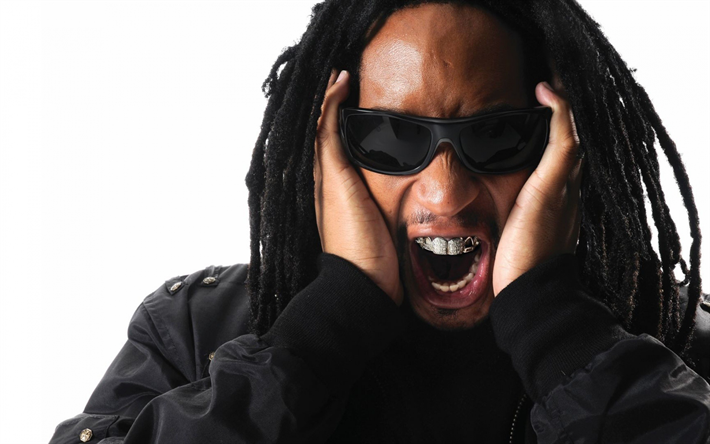 Lil Jon, Jonathan Smith, rapero Americano, DJ, retrato, negro gafas