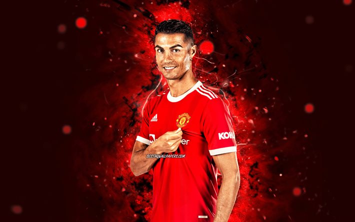 Download wallpapers 4k, Cristiano Ronaldo Manchester United, football