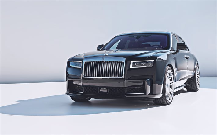 Spofec Rolls-Royce Ghost, 4k, voitures de luxe, voitures 2021, tuning, Rolls-Royce Ghost 2021, Rolls-Royce