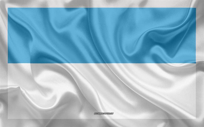 バジェ・デル・カウカの国旗, 4k, シルクの質感, バリェデルカウカ県colombiakgm, コロンビアの都市, コロンビア