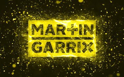 Martin Garrix الشعار الأصفر, 4 ك, دي جي هولندي, أضواء النيون الصفراء, إبْداعِيّ ; مُبْتَدِع ; مُبْتَكِر ; مُبْدِع, خلفية مجردة صفراء, مارتين جيرارد جاريتسين, شعار Martin Garrix, نجوم الموسيقى, مارتن غاريكس