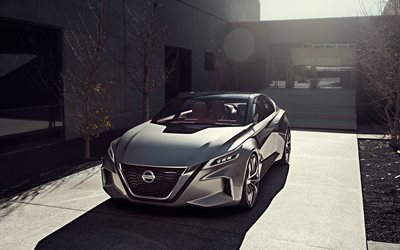 Nissan Vmotion Concept, en 2017, des voitures, des voitures de luxe, lexus gris