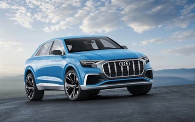 Soru 8 Soru 8 Audi Konsepti, 2017, yeni Audi, mavi Audi, konsept