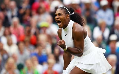 Serena Williams, 4k, tennis, USA, match, Womens Tennis Association, WTA