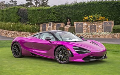 McLaren 720S MSO, 2017, pink sport coupe, tuning, pink 720S