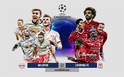 RB Leipzig vs Liverpool FC, Eighth-finals, UEFA Champions League, Preview, promotional materials, football players, Champions League, football match, Liverpool FC, RB Leipzig