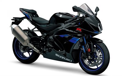 suzuki GSX-R1000, 2016, black suzuki, sport bike