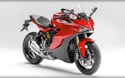 Ducati 939 Supersport, 2017, rojo Ducati, moto deportiva